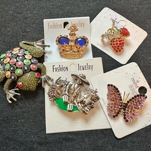 Fashion Jewelry Colorful Brooch Set